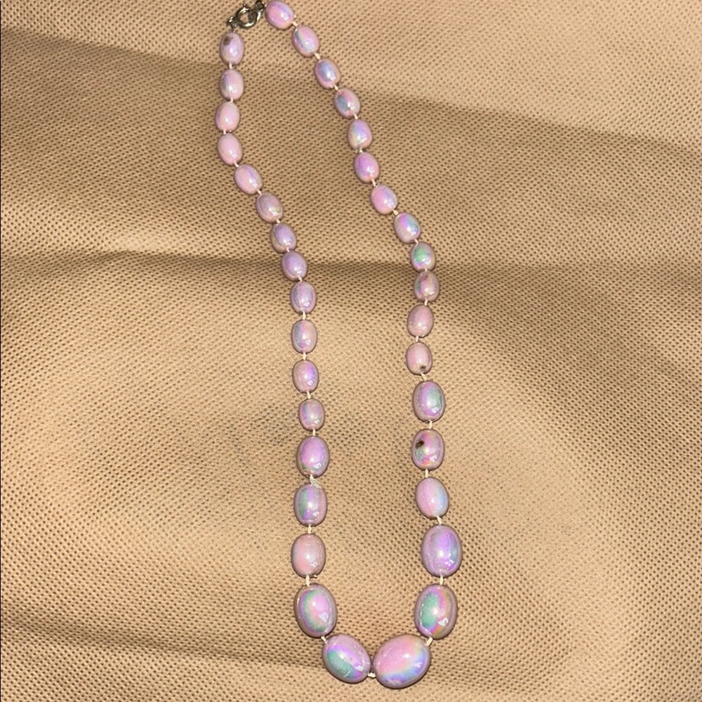 Elegant Pink Beaded Necklace